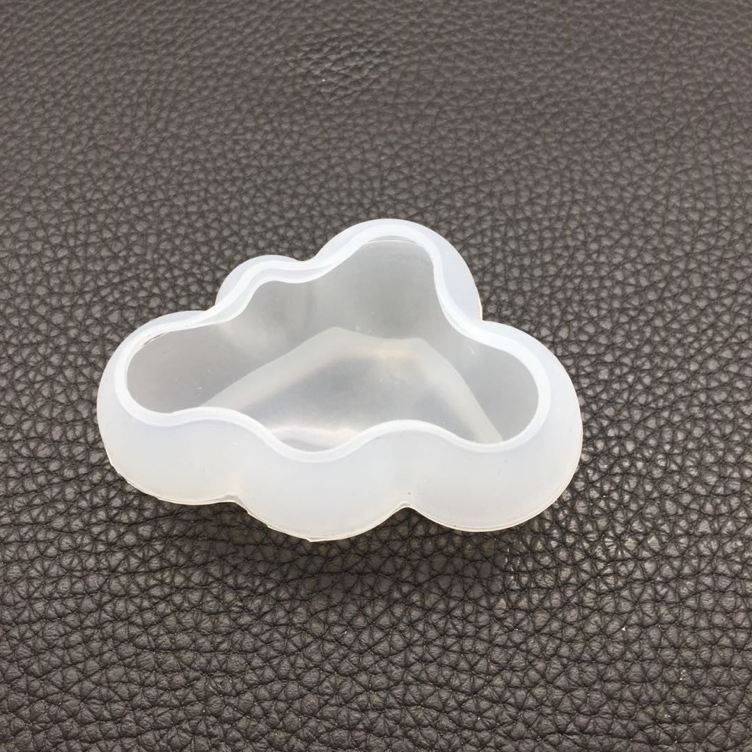 Three-dimensional Cloud Mold 3D Cloud Resin Silicone Molds for Epoxy Jewelry Casting Fondant Cake Topper Chocolate Mousse Candle Soap Bath Bomb 3-Count Length