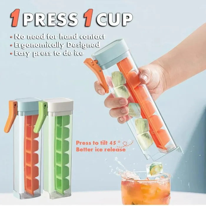Ice Cube Mold Household Ice Maker Food Grade Press Ice Tray With Storage Box Kitchen Gadget
