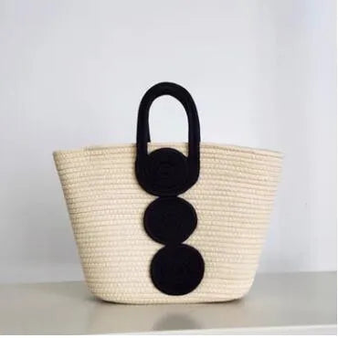 Hand Woven Bag Special Interest Design Simple Style for Ladies