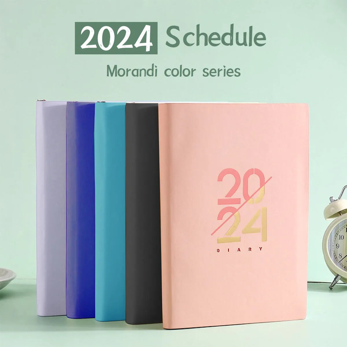 English Monthly Plan Weekly Plan Schedule Book 2024 A5 Notebook