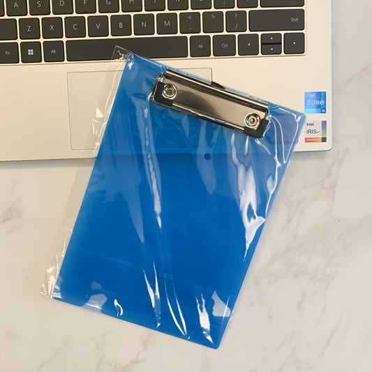 A4 Plate Holder Transparent Plate Writing Board Pad Metal Flat Clip Drawing Board Office Folder Folder