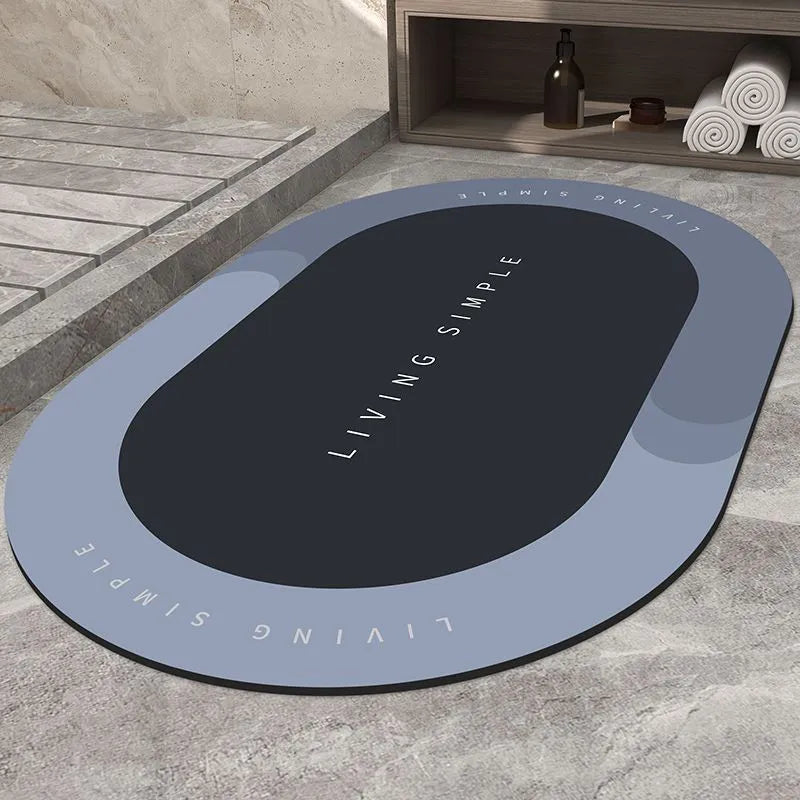 Super Absorbent Bath Mat Entrance Door Mat Quick Drying Non Slip Bathroom Carpet Modern Floor Mats Home