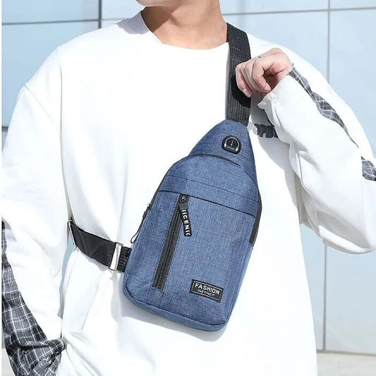 Men's Sling Bag Crossbody Chest Bag Lightweight Sports Travel Shoulder Pack for Everyday Use