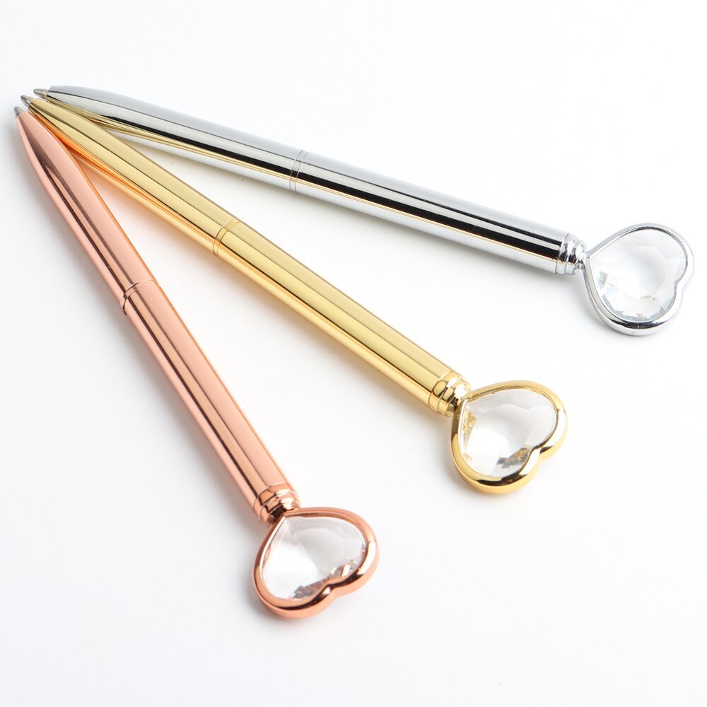 Creative Crystal Love ball diamond metal pen