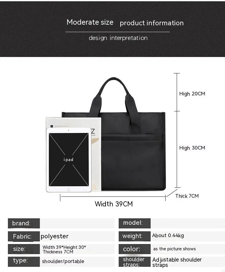 Shoulder Laptop Bag Durable Oxford Cloth Design for Everyday Use
