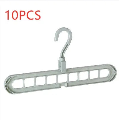 9 Hole Clothes Hanger Organizer Space Saving Wardrobe Solution