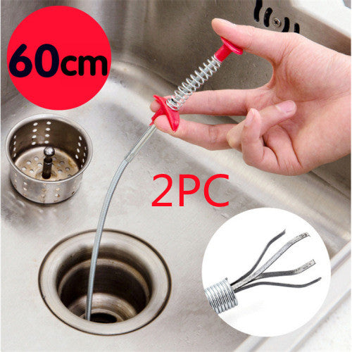 Hand Pinch Pipe Unblocker Four Claw Retriever Flexible Claw Grabber Tool Pick Up Snakes 36 inch Reacher Grabber 4 Mechanical Fingers Bendable Pinchers Hose Pickup Reaching Litter Pick, Snake for Shower Drain, Toilet, Garbage Disposal Cleaner