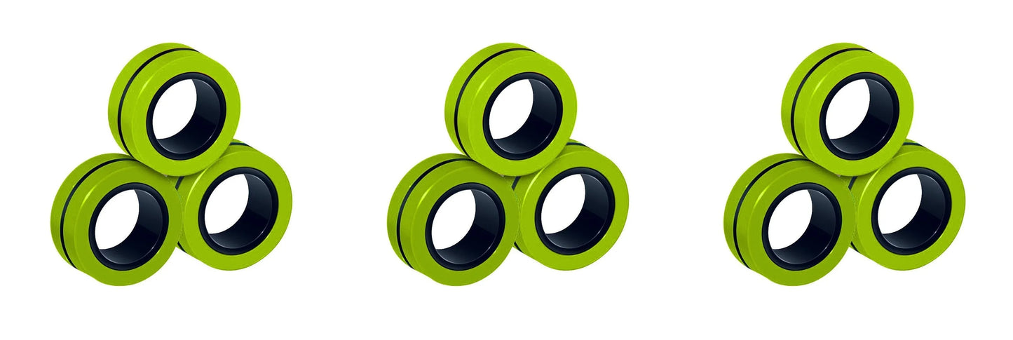Trendy Magnetic Finger Ring Birthday Gift Set 3pcs and 6pcs Unzip Toys