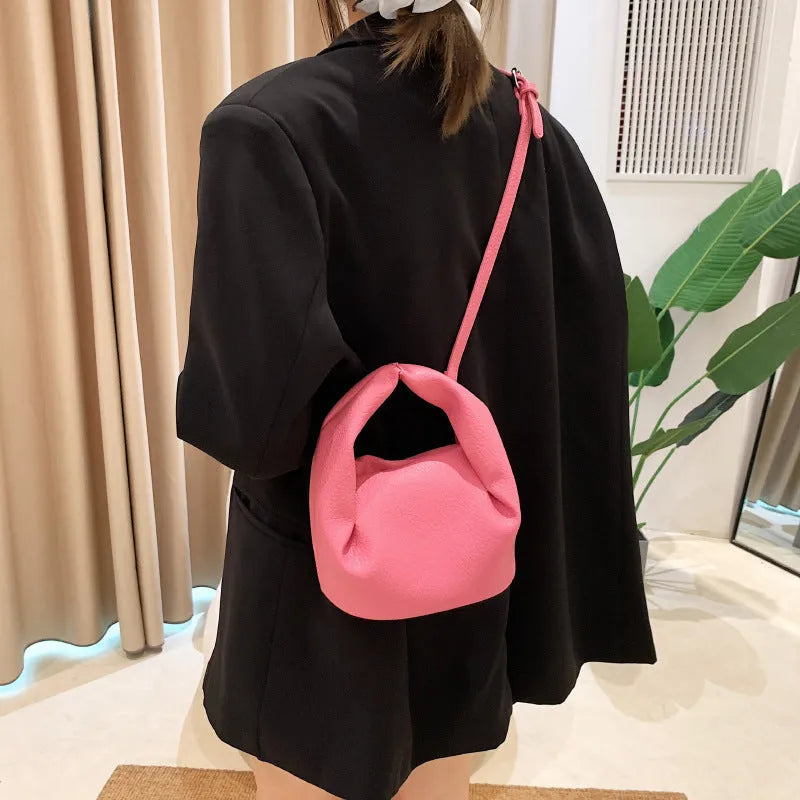 High Grade Crossbody Portable Pleated Cloud Bag For Women