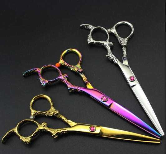 Hairdressing Scissors Professional Hair Cutting Shears,6 Inch Barber hair Cutting Scissors Sharp Blades Hairdresser Haircut For Women/Men/kids 420c Stainless Steel