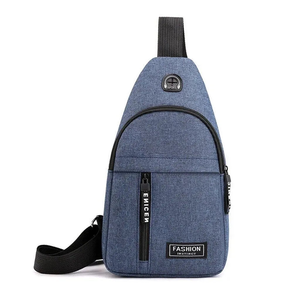 Men's Sling Bag Crossbody Chest Bag Lightweight Sports Travel Shoulder Pack for Everyday Use