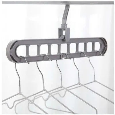 9 Hole Clothes Hanger Organizer Space Saving Wardrobe Solution