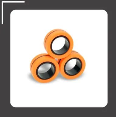 Trendy Magnetic Finger Ring Birthday Gift Set 3pcs and 6pcs Unzip Toys