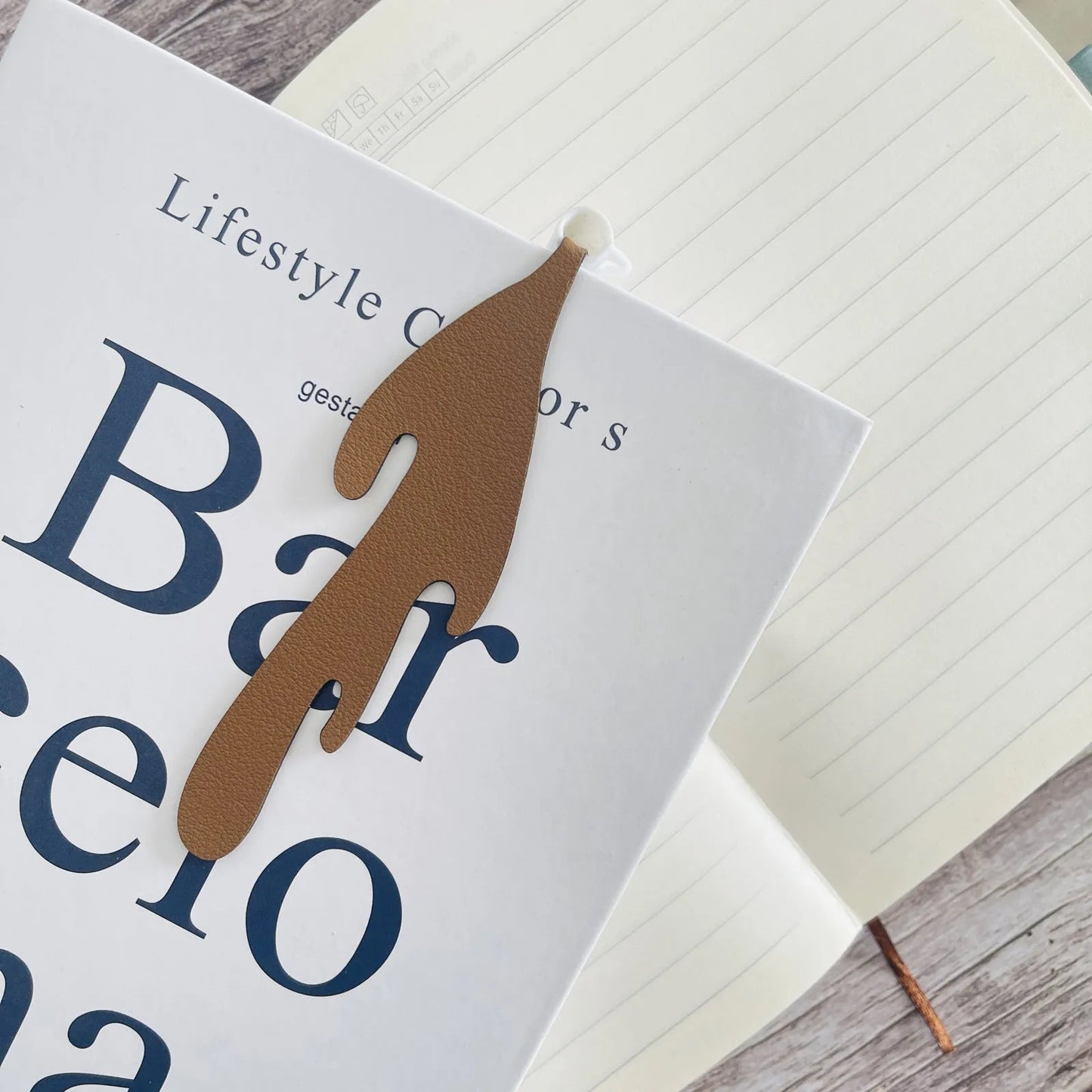 Home Fashion Creative Coffee Bookmark Cute Resin Design 12cm x 2.5cm