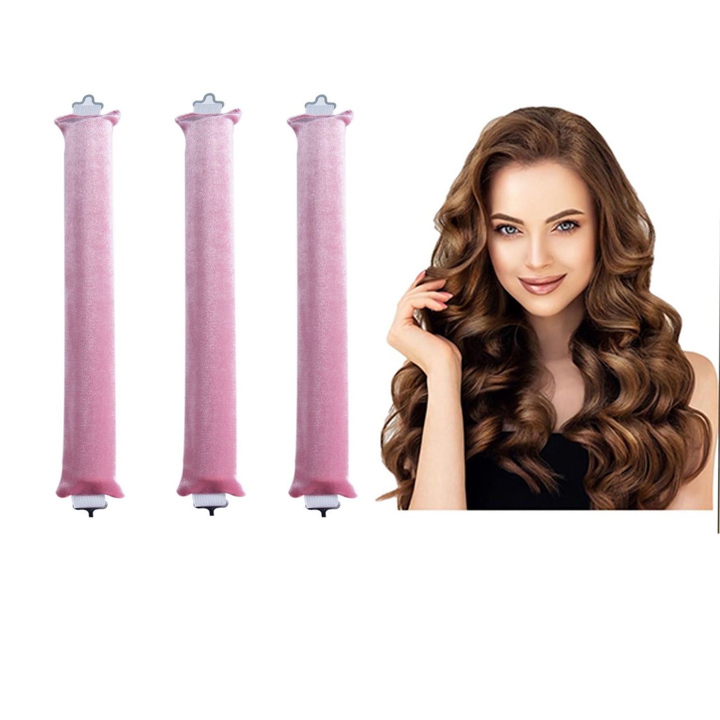 Thick 3cm Sleep Hair Curler Suitable For Dry Hair Heatless Hair Curlers for Long and Medium Hair,Silk Curls Headband with Gift Box,Satin Curling Rod Headband,No Heat Rollers to Sleep in Overnight