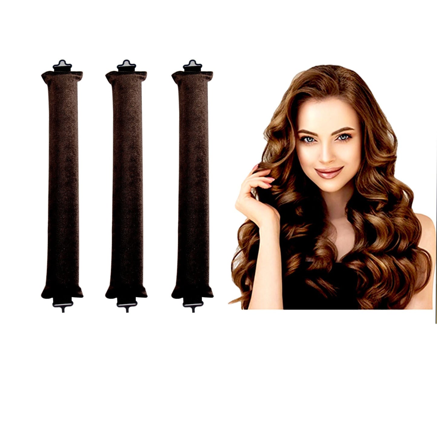 Thick 3cm Sleep Hair Curler Suitable For Dry Hair Heatless Hair Curlers for Long and Medium Hair,Silk Curls Headband with Gift Box,Satin Curling Rod Headband,No Heat Rollers to Sleep in Overnight