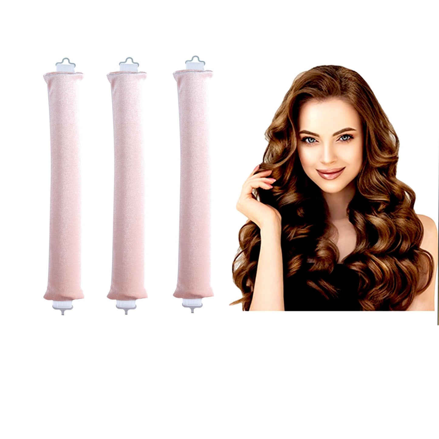 Thick 3cm Sleep Hair Curler Suitable For Dry Hair Heatless Hair Curlers for Long and Medium Hair,Silk Curls Headband with Gift Box,Satin Curling Rod Headband,No Heat Rollers to Sleep in Overnight