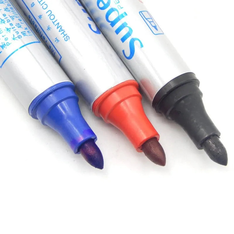 Oil Based Waterproof Paint Marker Pen Set for Rock Wood Fabric Metal Plastic Glass Canvas and Mugs 12 Pieces