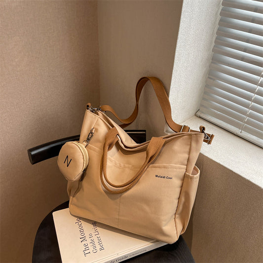 Niche Casual Fashion Nylon Canvas Tote Bag For Women