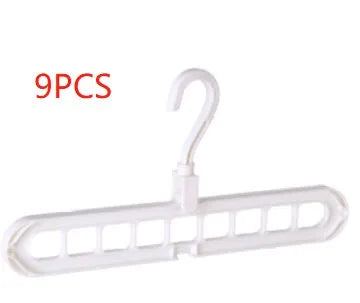 9 Hole Clothes Hanger Organizer Space Saving Wardrobe Solution