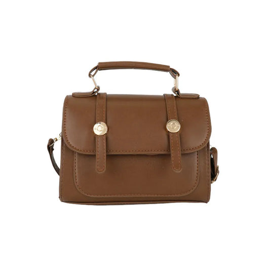 Retro Handbag Ins Shoulder Crossbody Urban Simplicity Flap Bag Soft PU Material Horizontal Square Shape Available in Black Creamy White and Brown