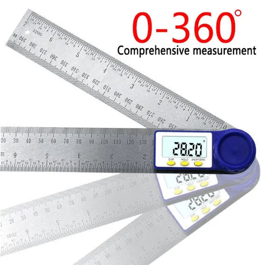 Multifunctional Woodworking Electronic Ruler Made of Stainless Steel