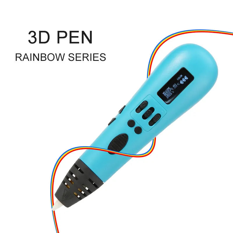 Luxury High Quality 3D Printing Pen 1.75mm Filament DIY Creative 3D Drawing Pen for Kids Best Christmas Gift