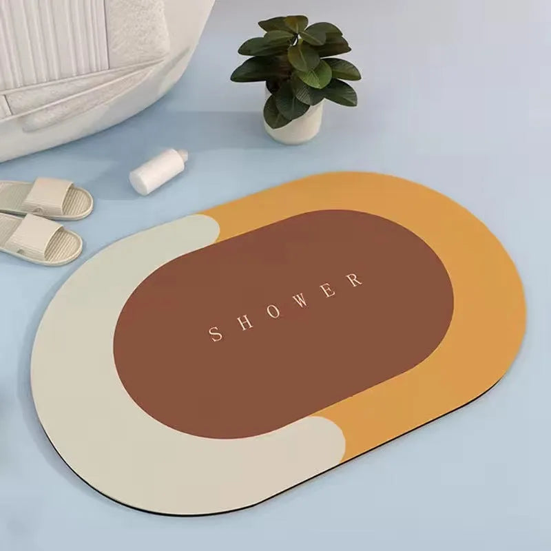 Super Absorbent Bath Mat Entrance Door Mat Quick Drying Non Slip Bathroom Carpet Modern Floor Mats Home