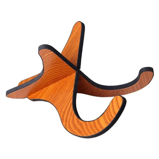 Wooden Portable Detachable Guitar Rack Universal Acoustic Electric Guitar Bass Ukulele Mandolin Banjo and More Plucked Stringed Instruments 1X Frame