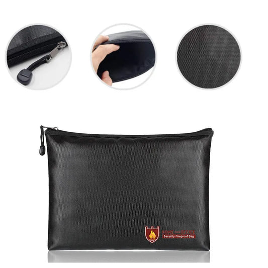 Leather Document Organizer Fire Proof Stylish Protection for Essentials