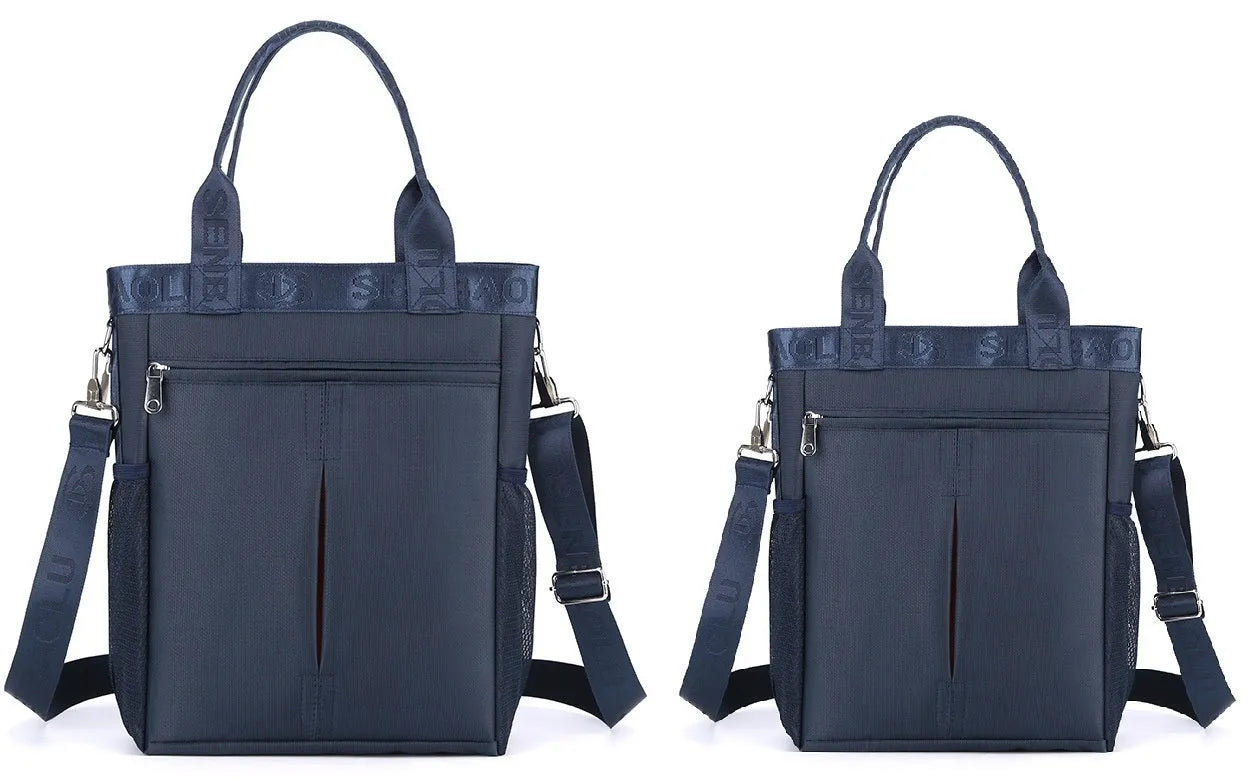 Simple Casual Business Leisure Computer Handbag for Men Oxford Material Solid Color Design