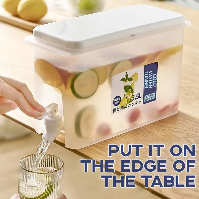 Refrigerator Storage Jars Large Capacity Cold Water Kettle With Faucet Household Plastic Lemonade Bottle Container