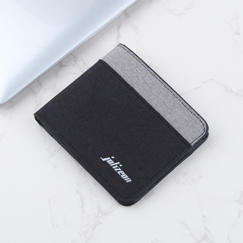 Personalized Trendy Niche Contrast Color Wallet Men's Wallet