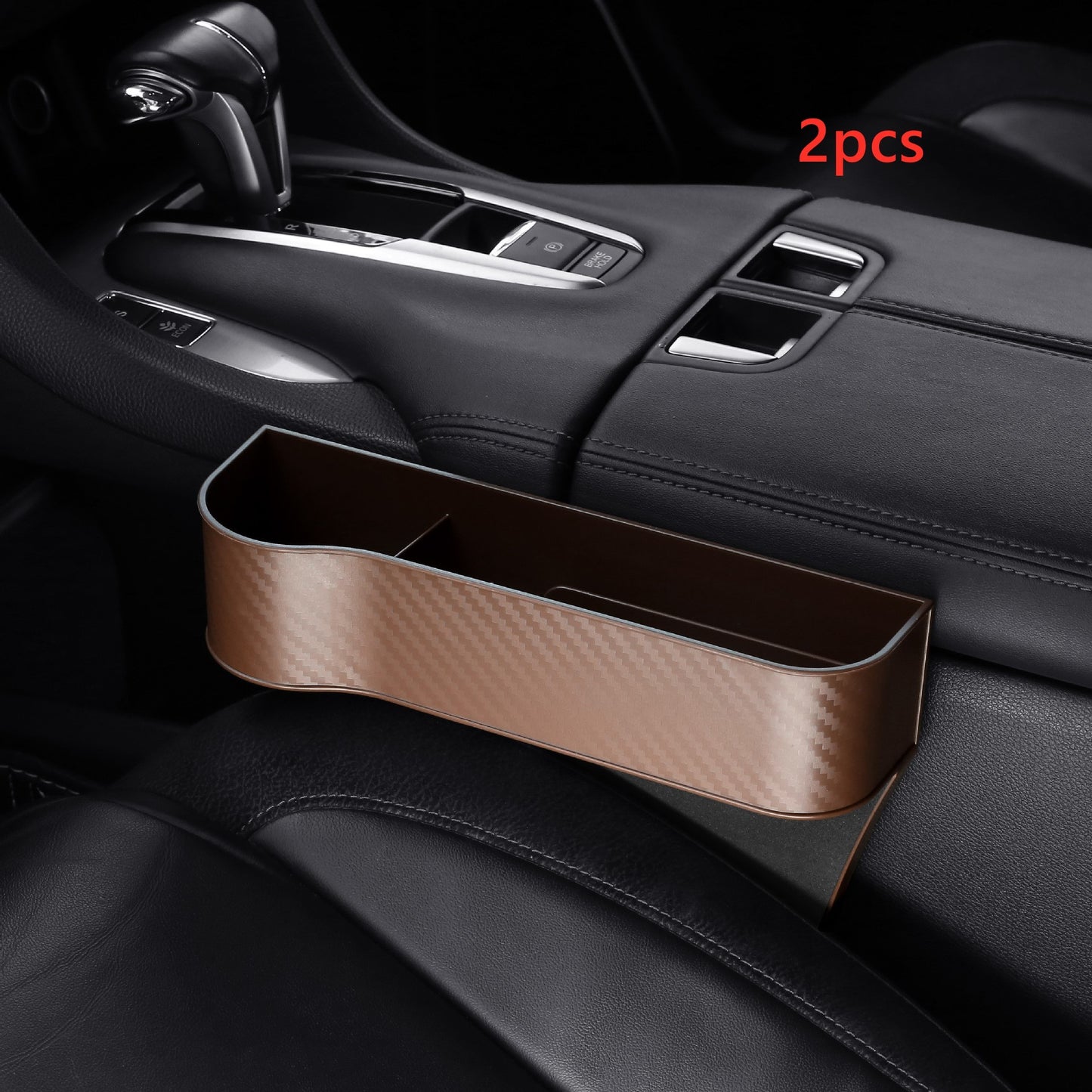 Car Organizer Seat Gap Storage Box PU Case Pocket Car Seat Side Slit For Wallet Phone Coins Cigarette Keys Cards Auto Universal