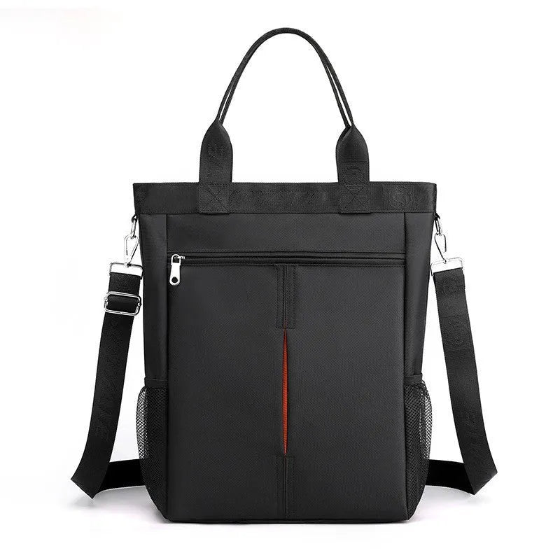 Simple Casual Business Leisure Computer Handbag for Men Oxford Material Solid Color Design