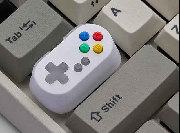 Game Console Handle Metal Transparent Keycap Wireless Mechanical Keyboard