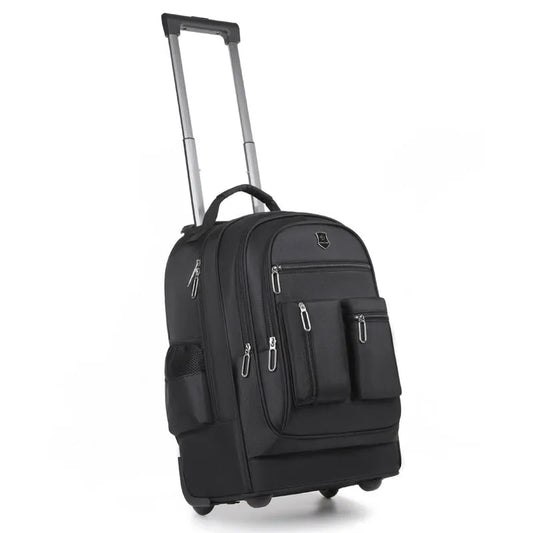 Trolley Backpack Ultra Light Large Capacity Single Directional Wheel Bag