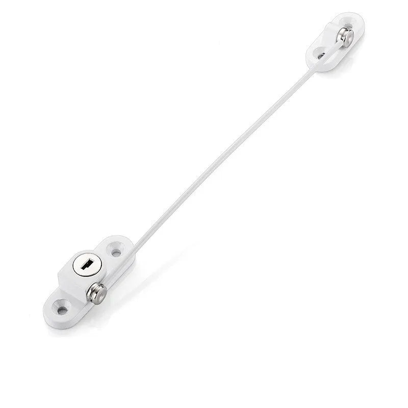 Window Security Chain Lock Multifunctional Window Cable Lock Door Security Guard for Baby Safety 1 Piece