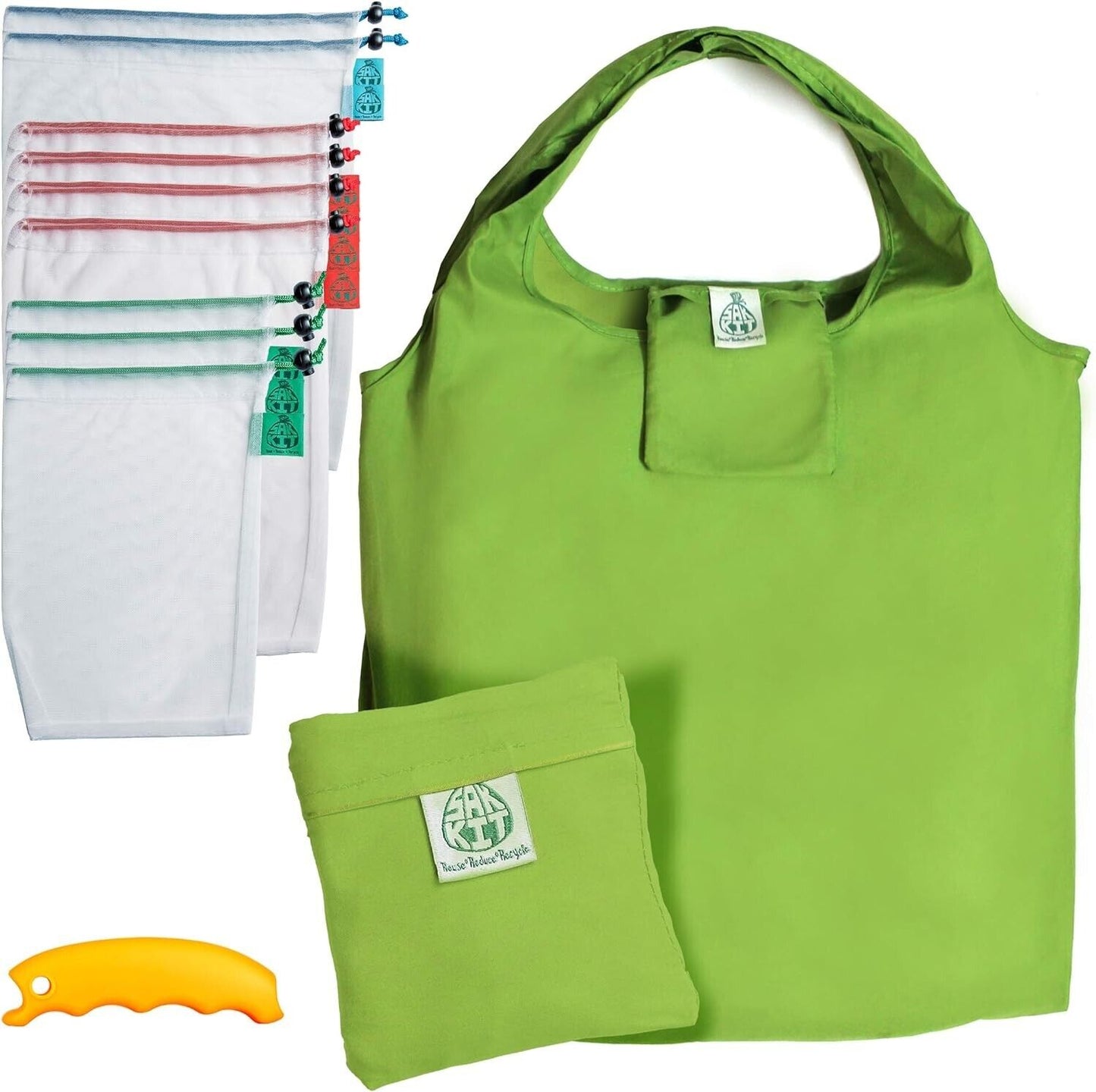 Eco Friendly Grocery Shopping Reusable Bag Vegetable Fruit Mesh Bags Reusable Produce Bags Grocery Washable, Organic Cotton Mesh Produce Bags, Double-Stitched & Tare Weigh, Mesh bags for vegetables, Cotton Produce Bags Reusable Washable, Produce bag