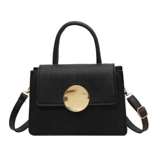 Simple Fashion Crossbody Shoulder Bag in Black Green Wine Red Brown and Purple