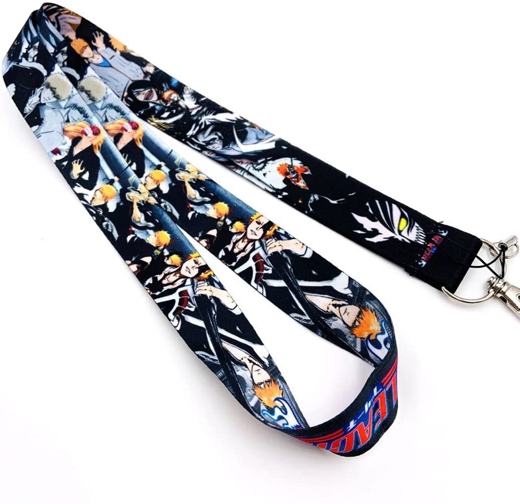 Lanyard Keychain and ID Holder with Detachable, Breakaway Buckle for Keys or Badge | Durable Black Nylon | Hilarious Novelty Necklace 9 Styles Funny Lanyard