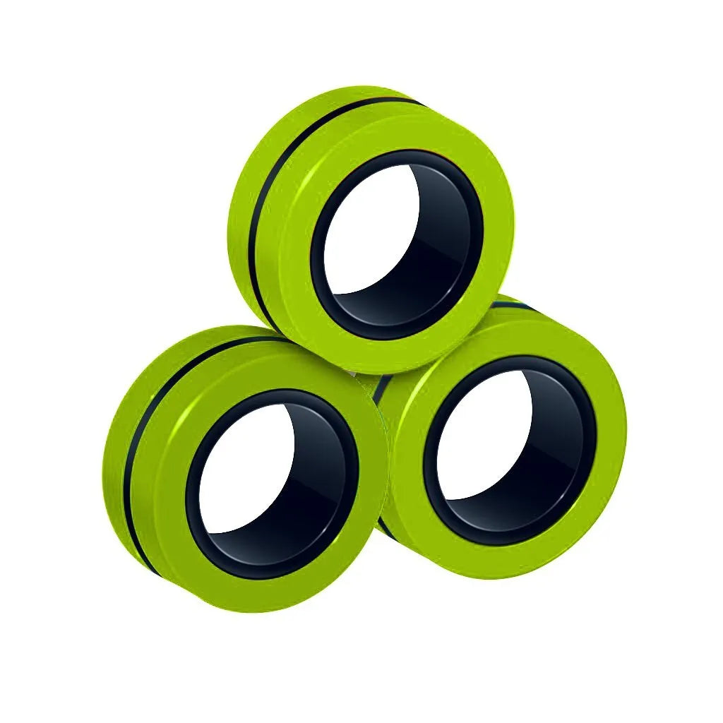 Trendy Magnetic Finger Ring Birthday Gift Set 3pcs and 6pcs Unzip Toys