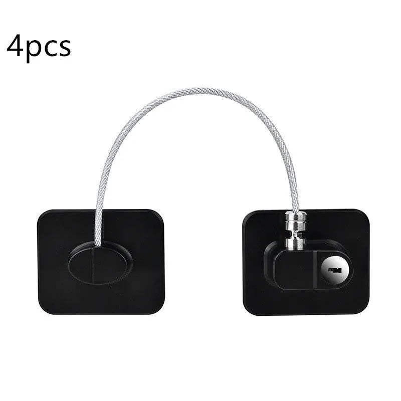 Window Security Chain Lock Multifunctional Window Cable Lock Door Security Guard for Baby Safety 1 Piece