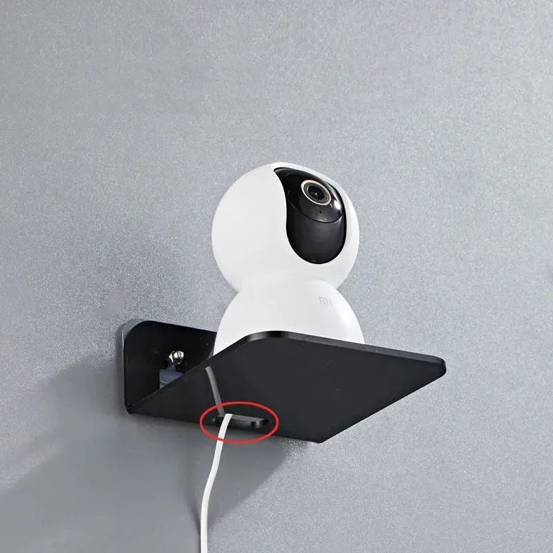 Living Room Camera Monitoring Shelving Bracket Right Angle Wall Mount Acrylic 13.5x11.5x5.5cm