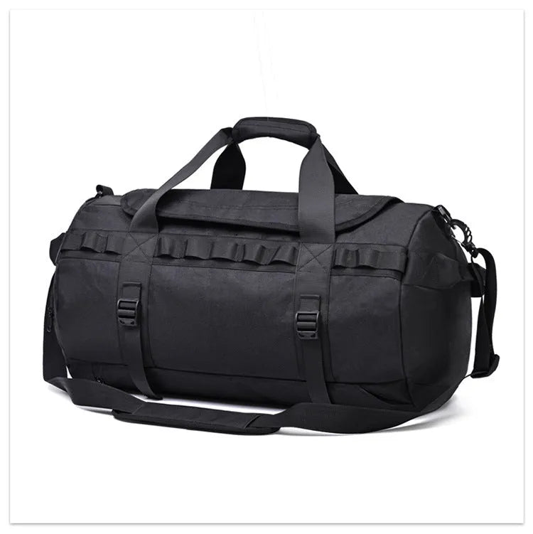 Men's Large Capacity Outdoor Camping Hiking Bag Waterproof Oxford Cloth Cross Body Storage with Dry Wet Separation